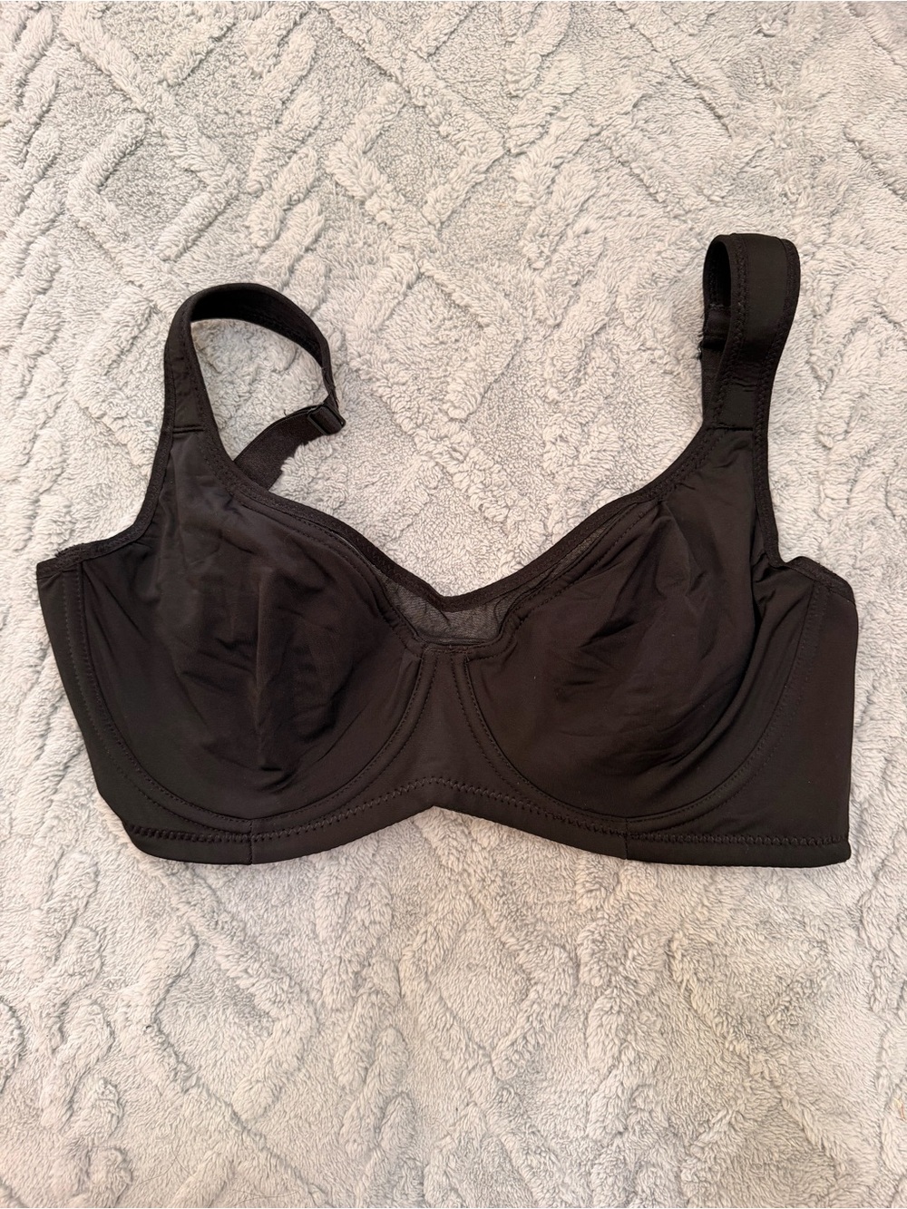 Black Soft Cloud Minimizer Seamless Support Bra - Women Intimates & Sleepwear